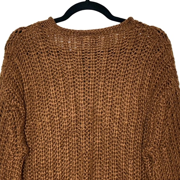 Wooden Ships Tara Zip Bomber Cardi in Brown, Size Medium-Large - Picture 5 of 13